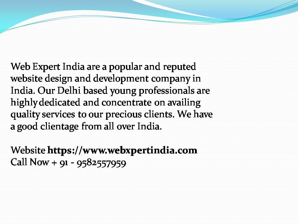 Top 5 Website Designing Company in Delhi, India